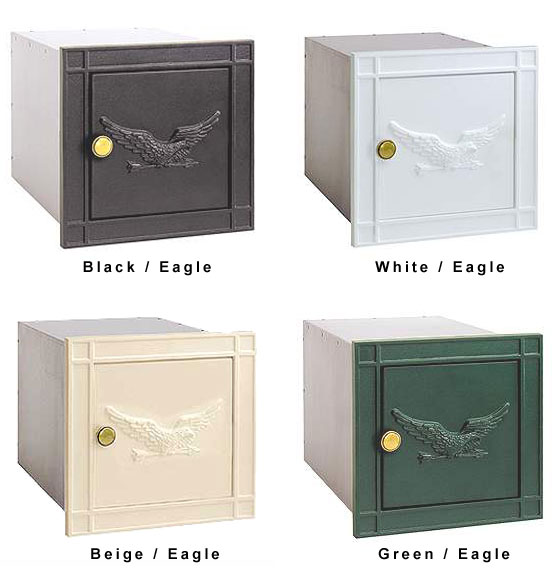 Non Locking Cast Aluminum<BR>Eagle Mailbox